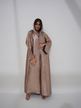 Mahra Abaya - Metallic Nude